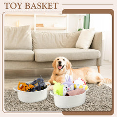 Yzawotk pink nursery basket for baby essentials and gentle organization