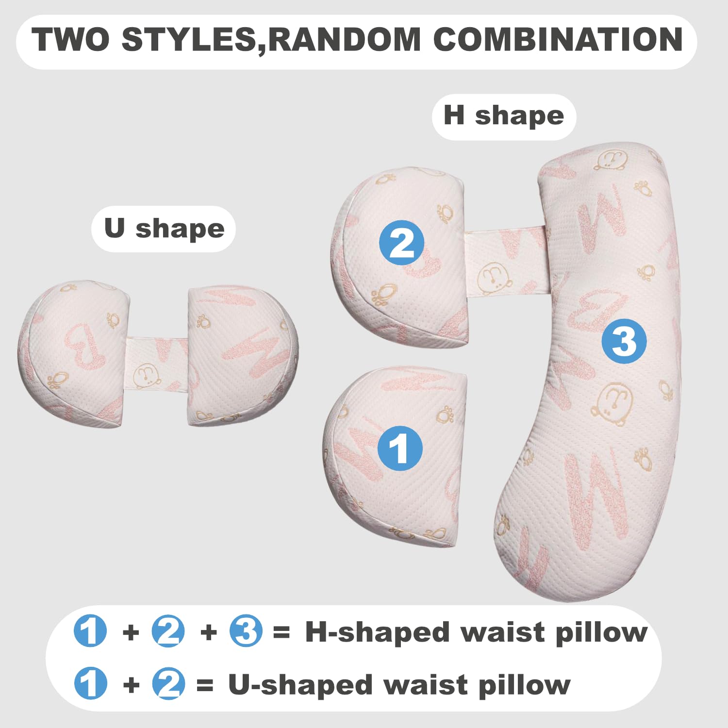 YZCCtixi long-arm wrap design offers hip and knee support for side sleeping.