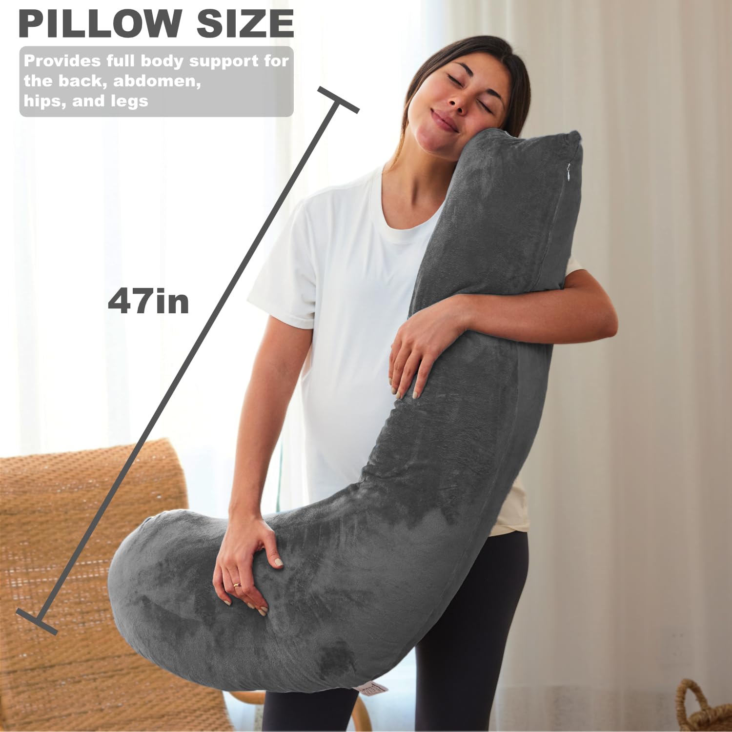 YZCCtixi long wrap-around arms provide stable sleep positions