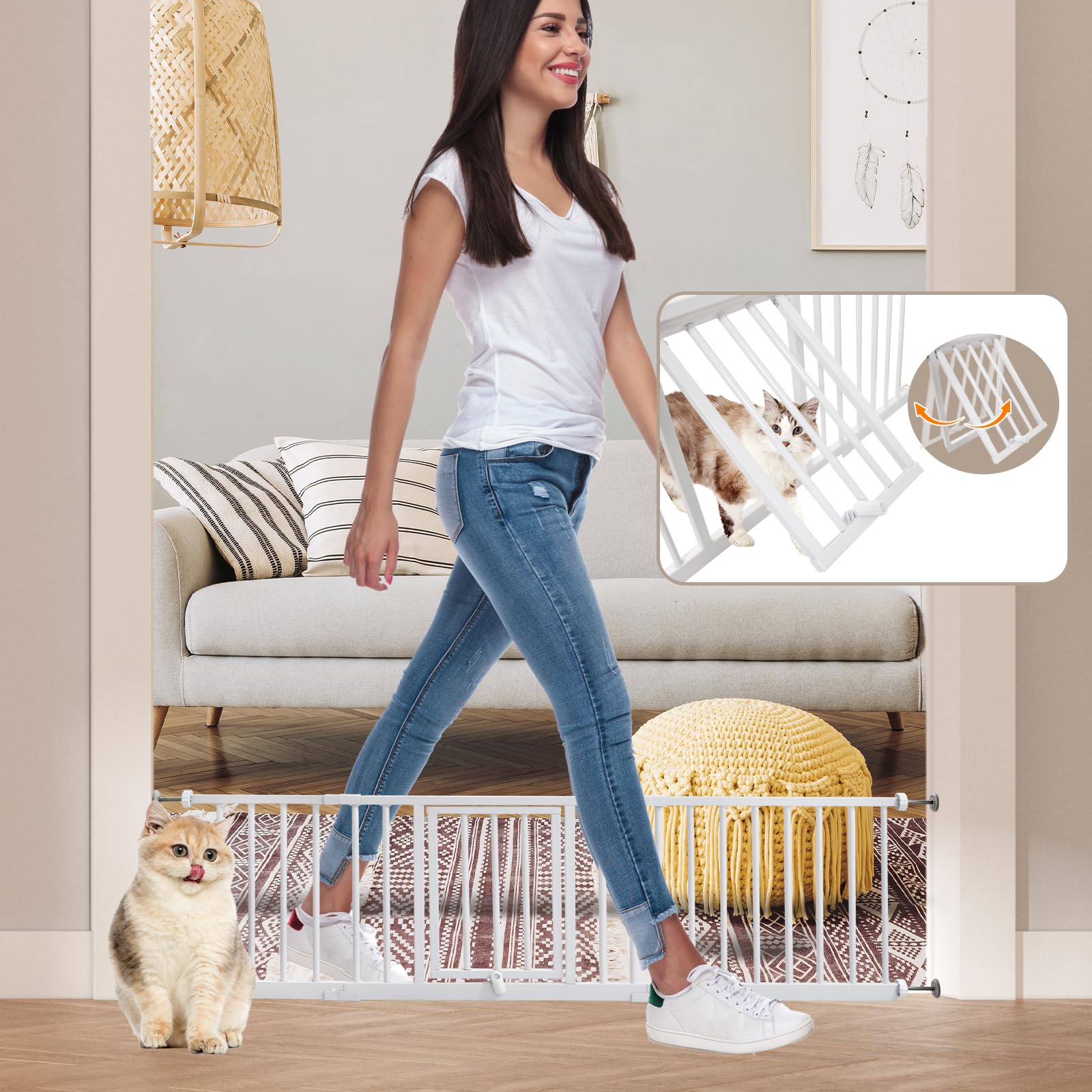 YZHDUXIU pressure-mounted installation protects walls with no drilling
