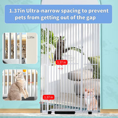 YZHDUXIU steel construction gate stands up to energetic pets and daily use.