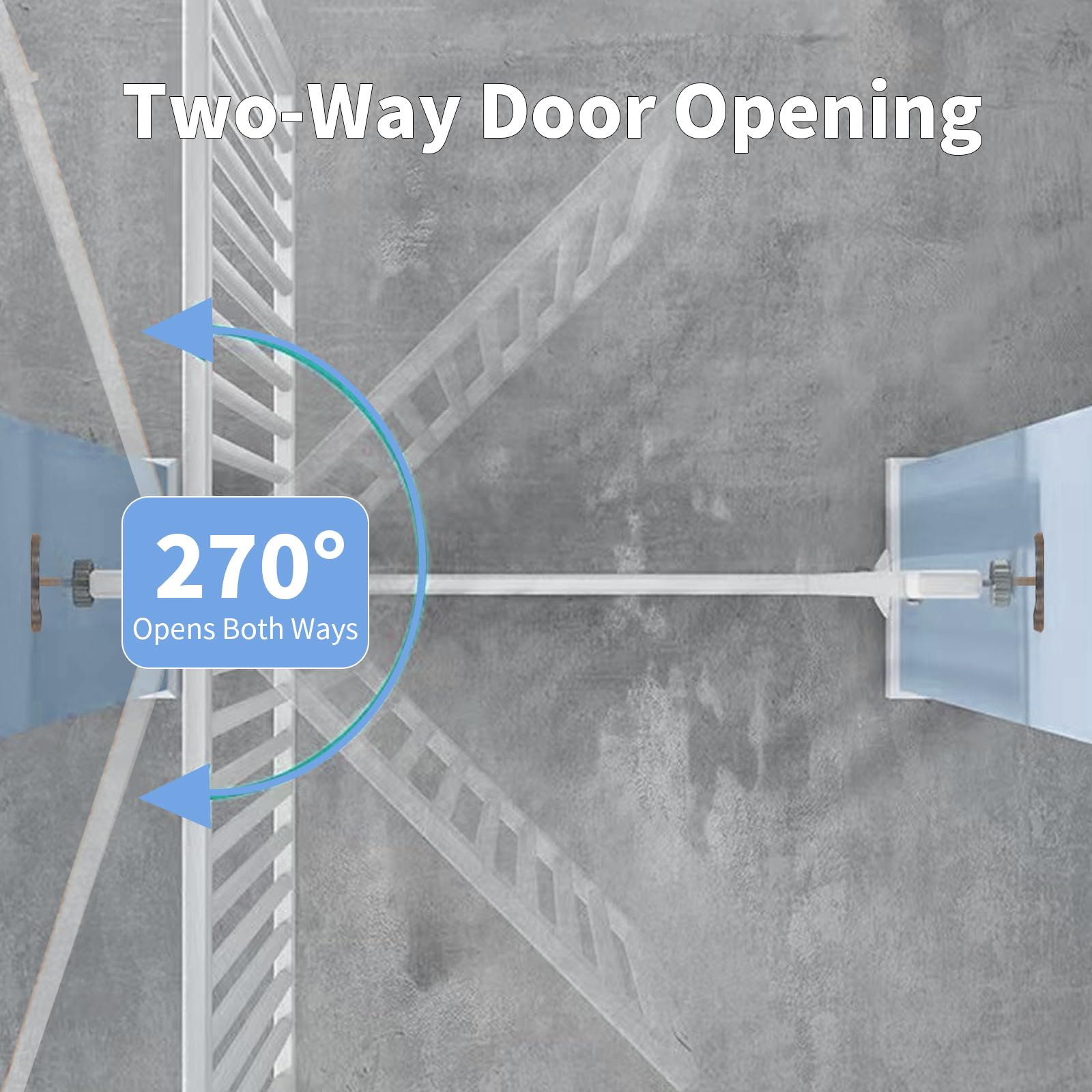 YZHDUXIU wide width adjustment fits openings from 29.92 to 43 inches.