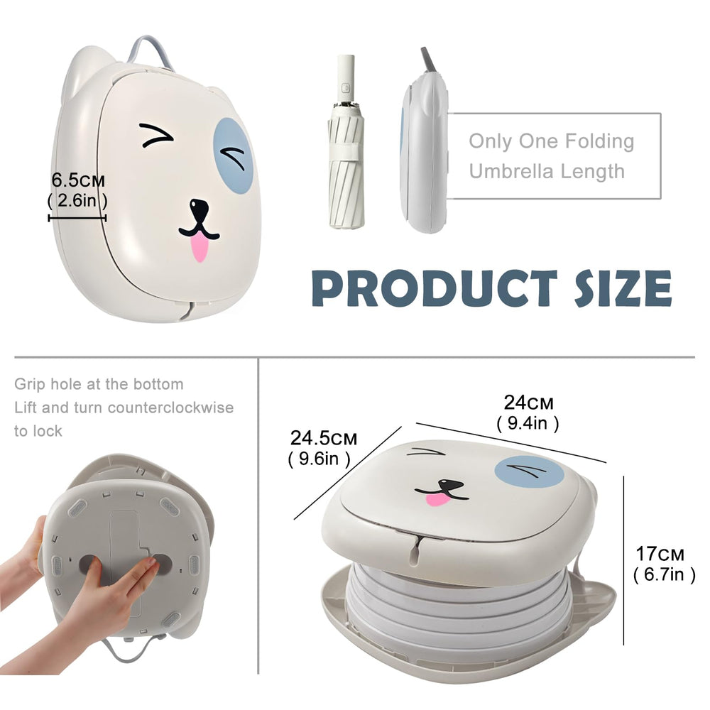 YZNlife travel potty unfolded seat ready for on-the-go use.