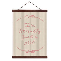 YZSLA girls room wall art with pink bow on wood hanger for nursery charm.