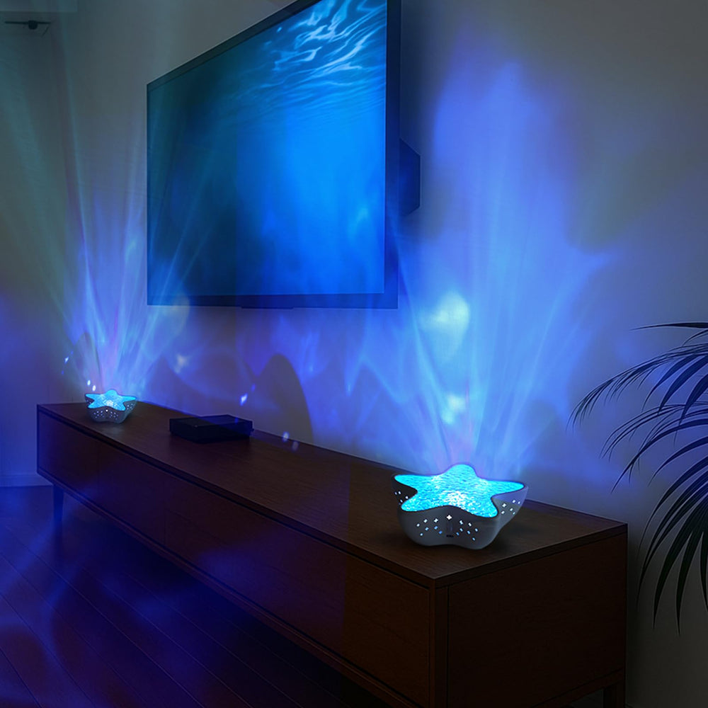 YzzYzz Galaxy Star Projector nebula and ocean wave projection effect.