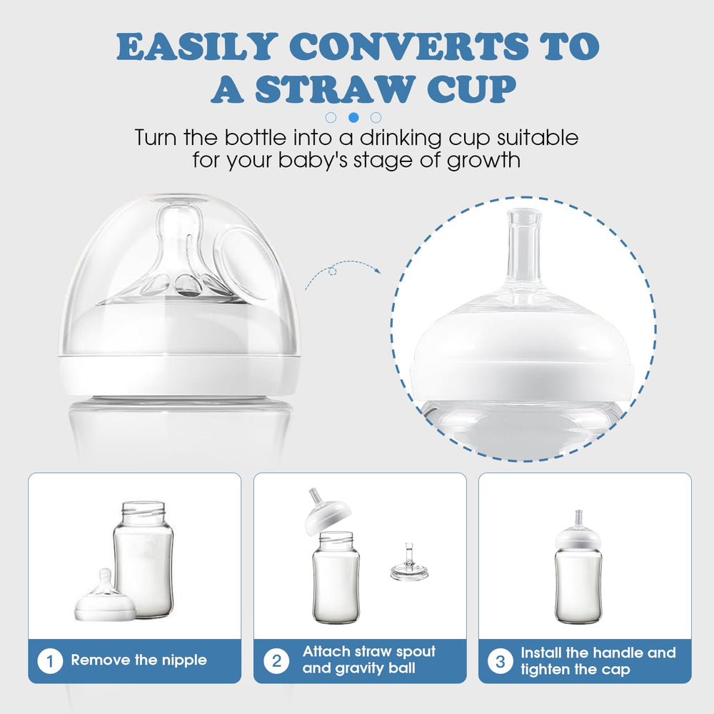 Zafflerva bottle-to-cup transition support for babies 6 months and up.