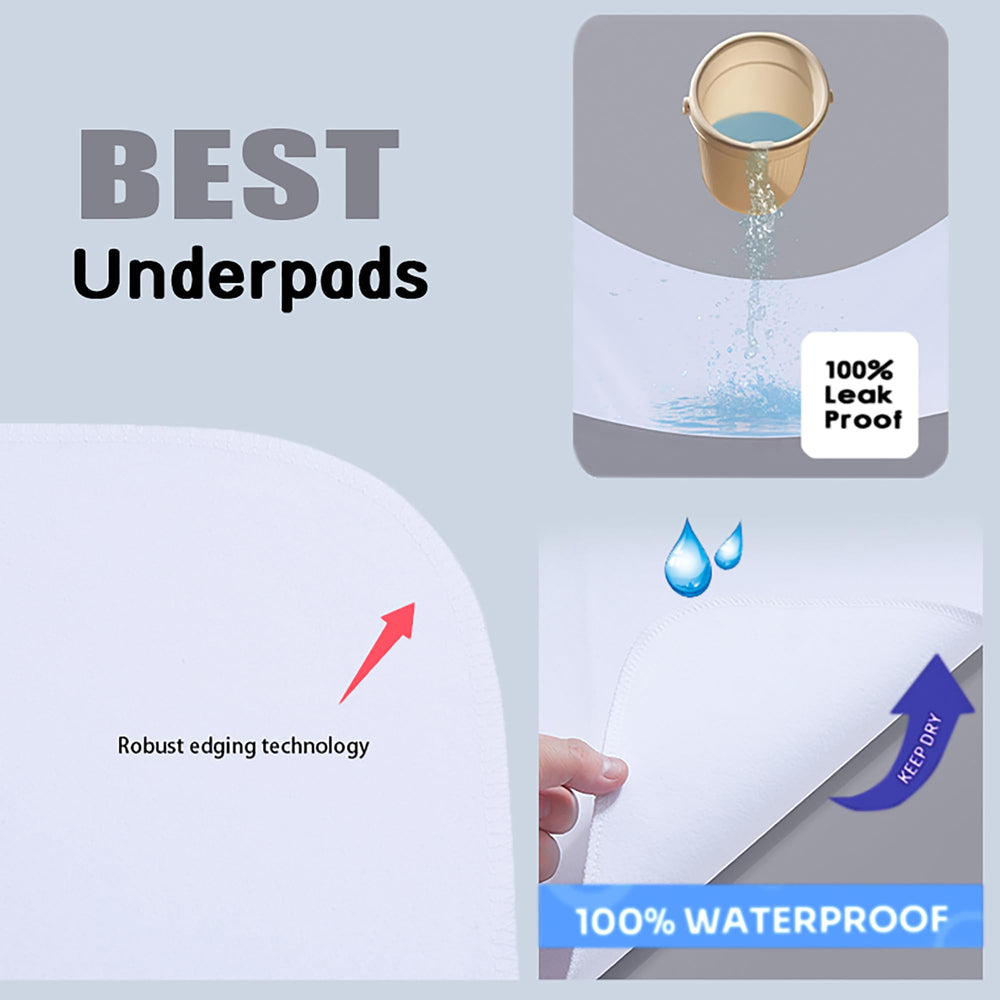 Zaizaihome bed pad features a waterproof middle layer to keep sheets dry all night.