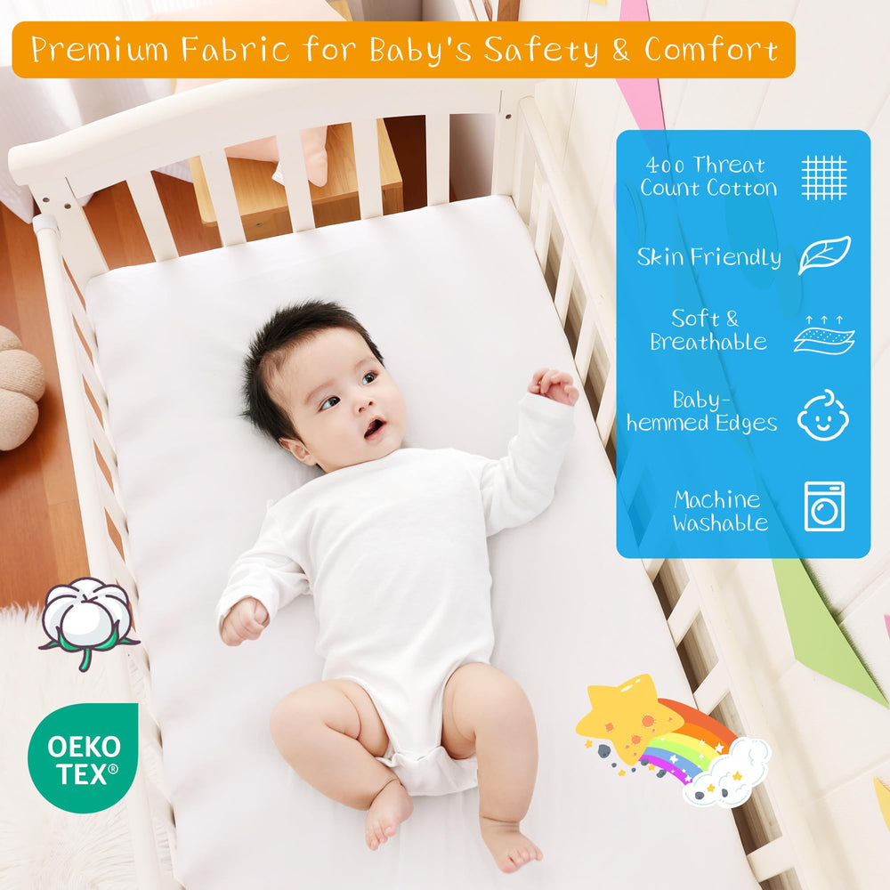 Zaizaihome crib skirt machine-washable care keeps nursery fresh after washes