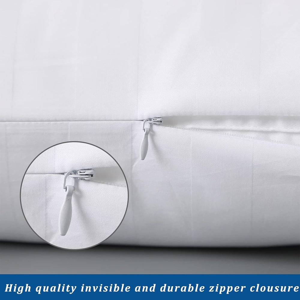Zaizaihome zippered pillow cover durable end-knots for easy removal