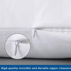 Zaizaihome zippered pillow cover durable end-knots for easy removal