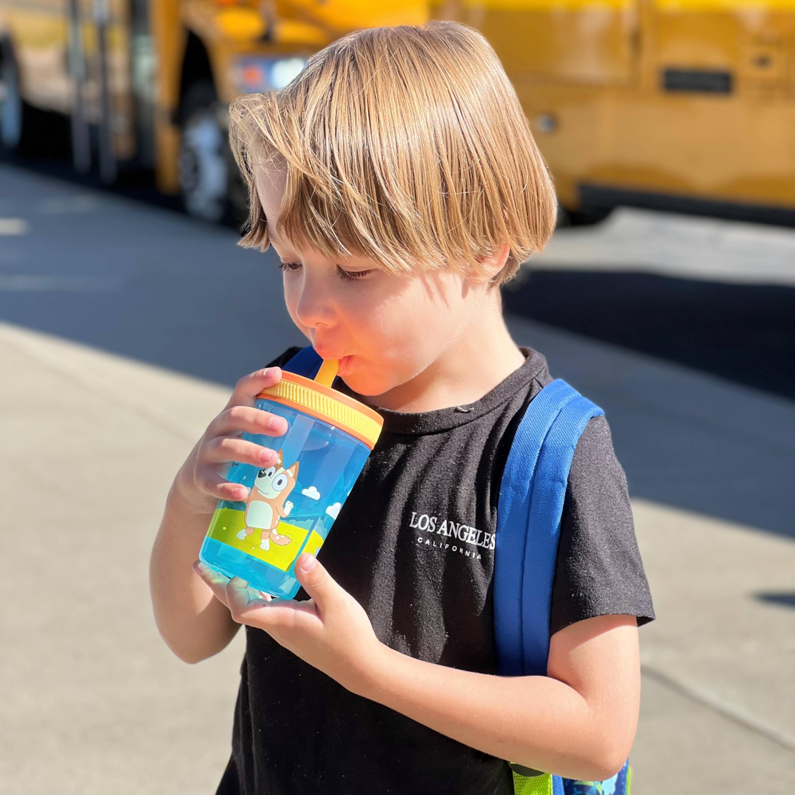 Zak Designs Bluey Kelso tumbler gift-ready packaging for fans