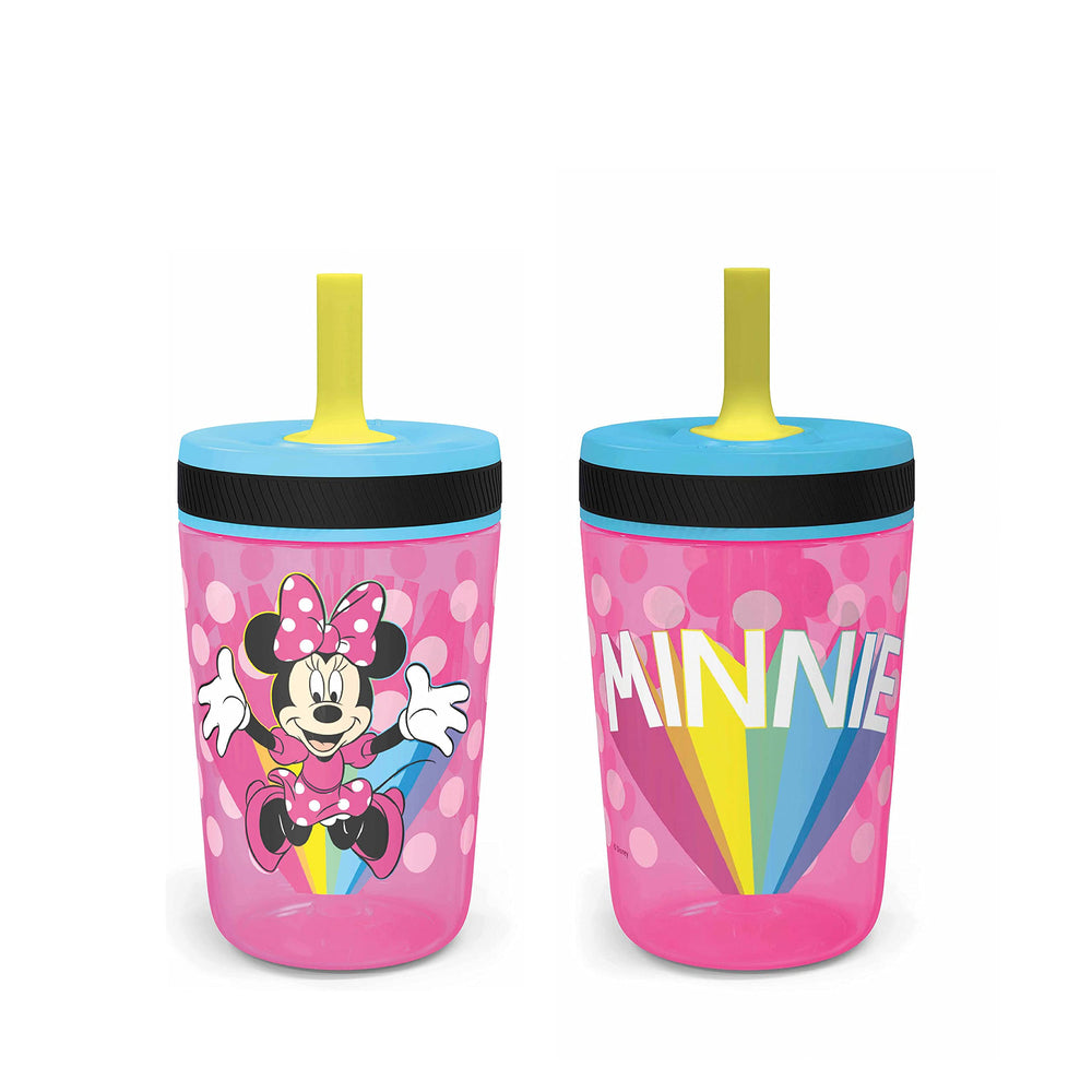 Zak Designs Minnie Mouse Kelso two-pack tumbler promotes kid-friendly hydration.