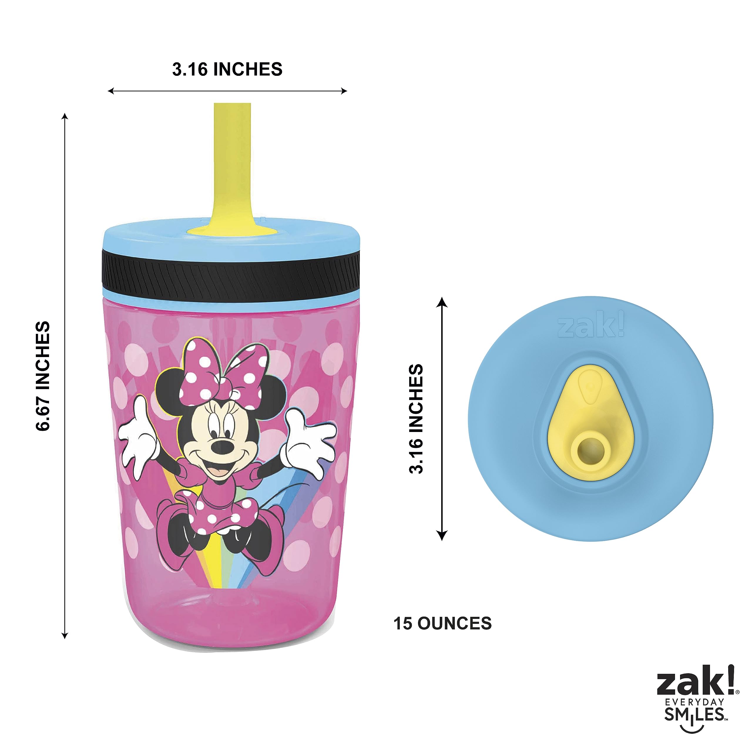 Zak Designs Kelso tumbler is top-rack dishwasher safe for easy cleaning.