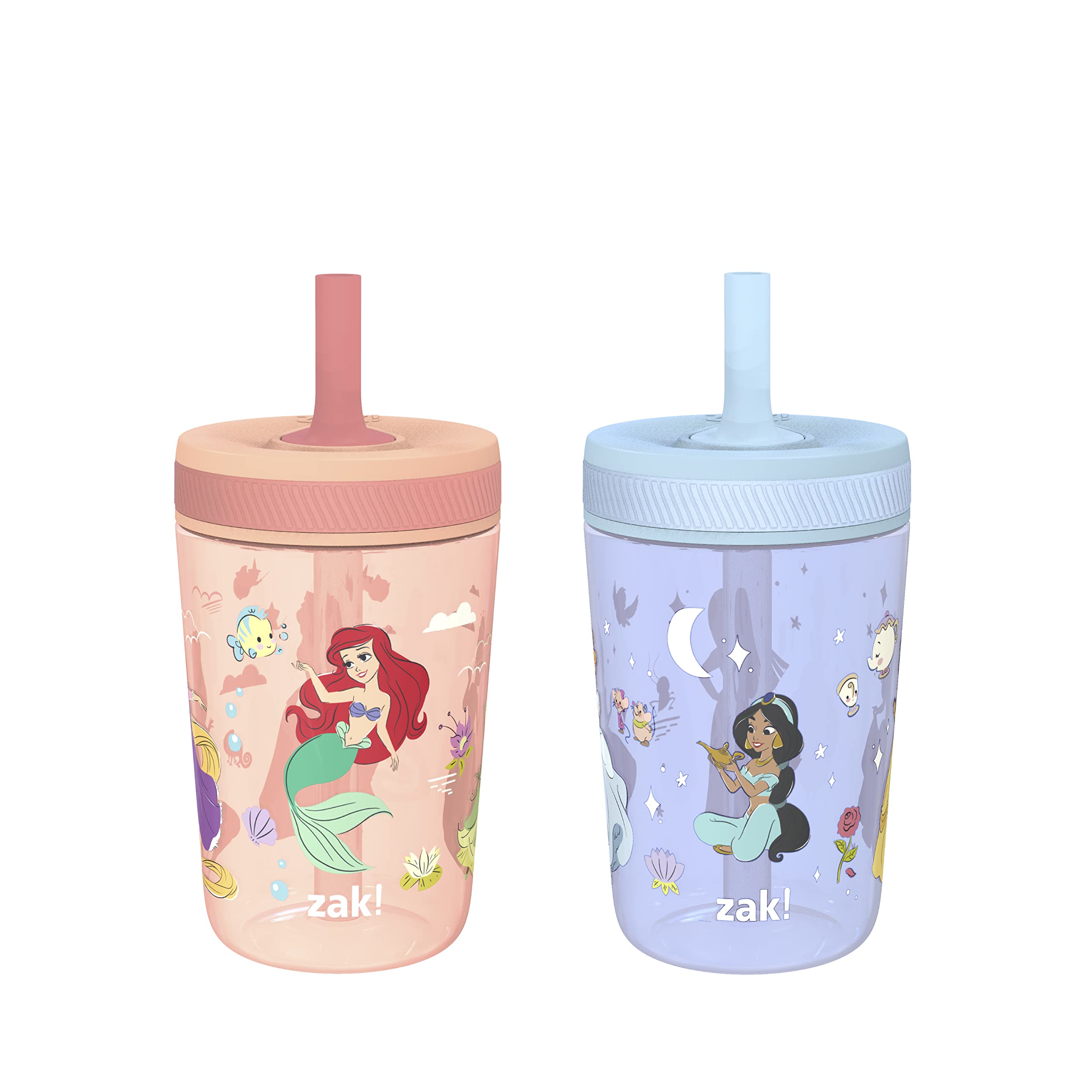 Zak Designs Disney Princess Kelso cups 2-pack for kids on the go.