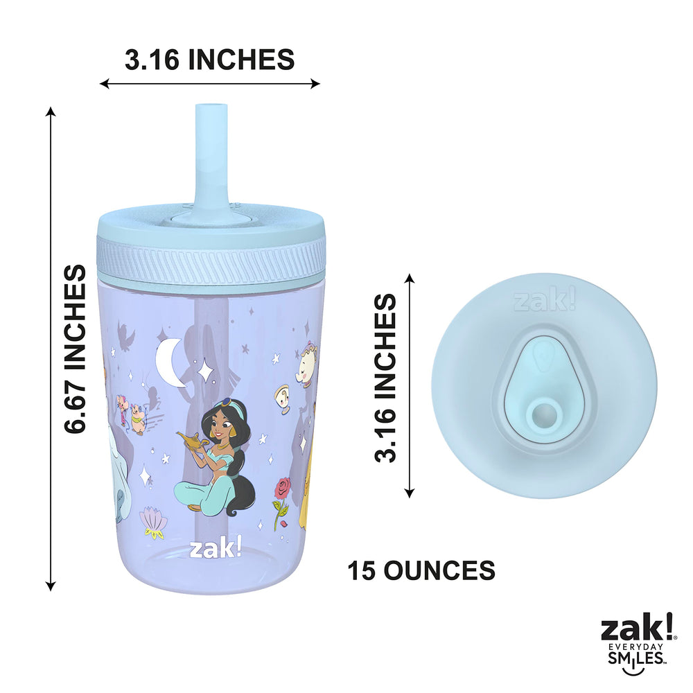 Zak Designs Disney Princess Kelso cups features beloved princess characters.