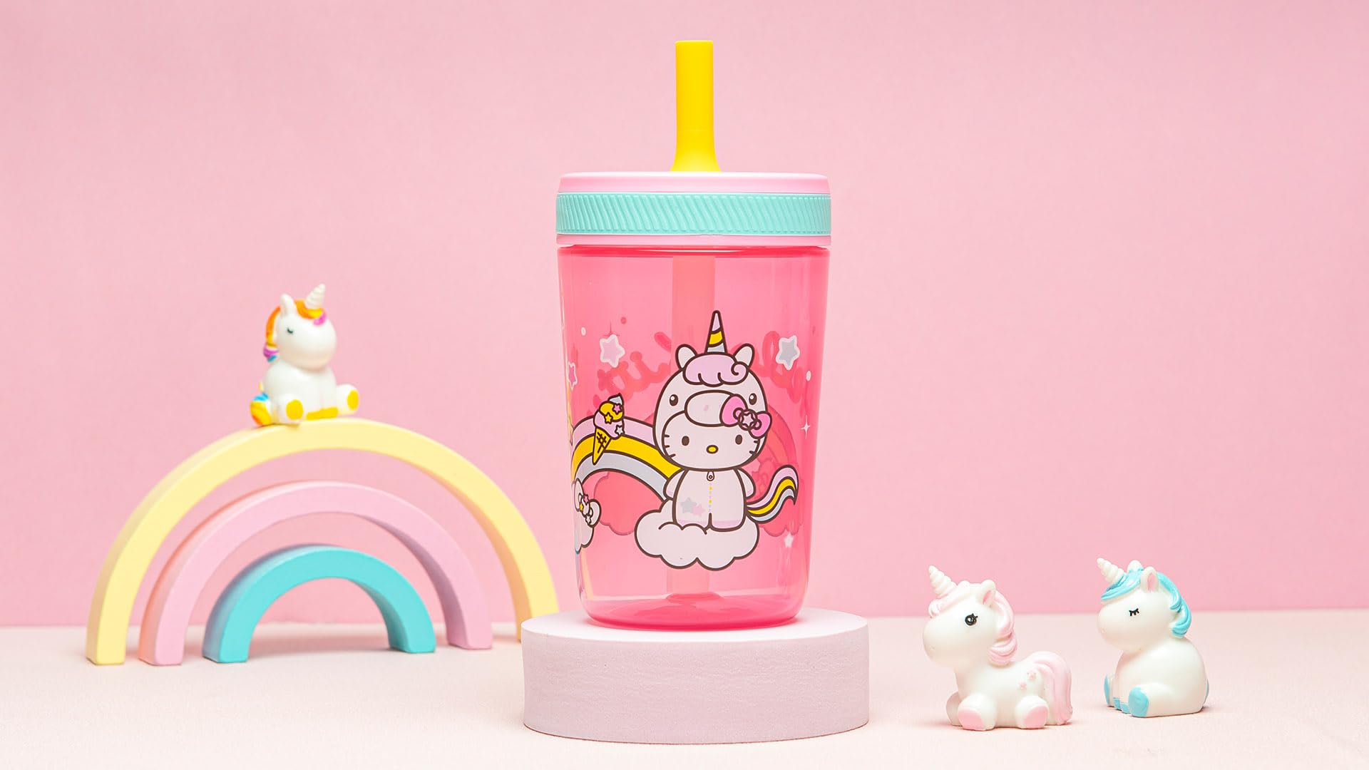 Zak Designs Hello Kitty Kelso reusable daily-use tumbler replaces disposables