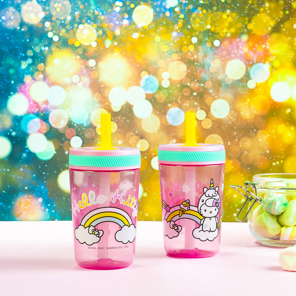 Zak Designs Hello Kitty Kelso silicone straw for easy sipping