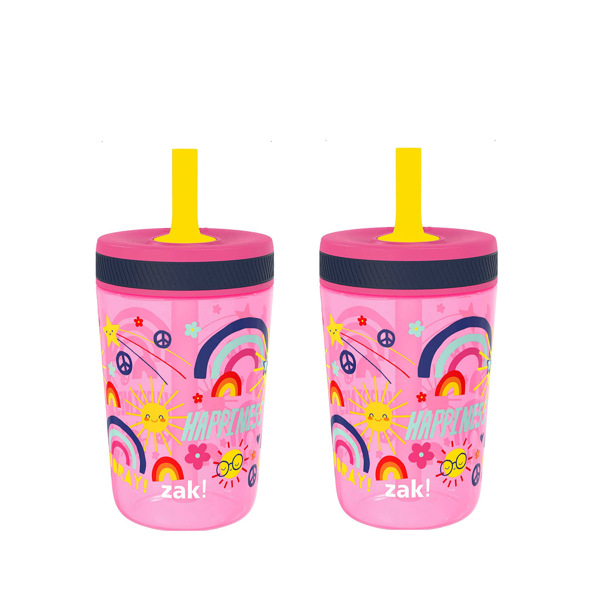 Zak Designs Kelso 15oz tumbler set front view for on the go hydration
