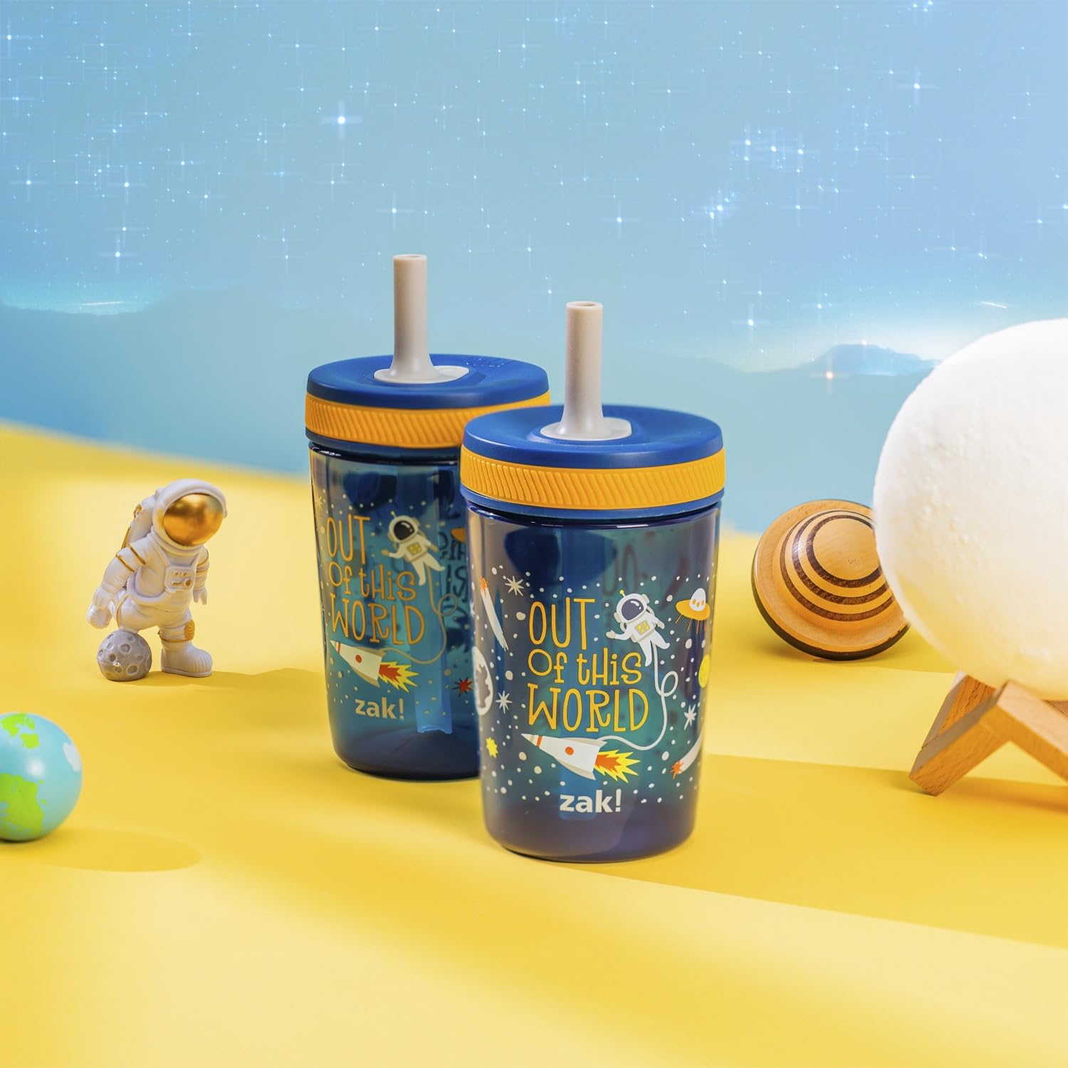 Kelso 15oz tumbler from Zak Designs features colorful plastic body for everyday use