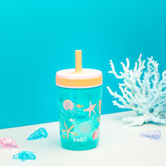 Zak Designs Kelso two tumblers in travel-ready setup with durable plastic.