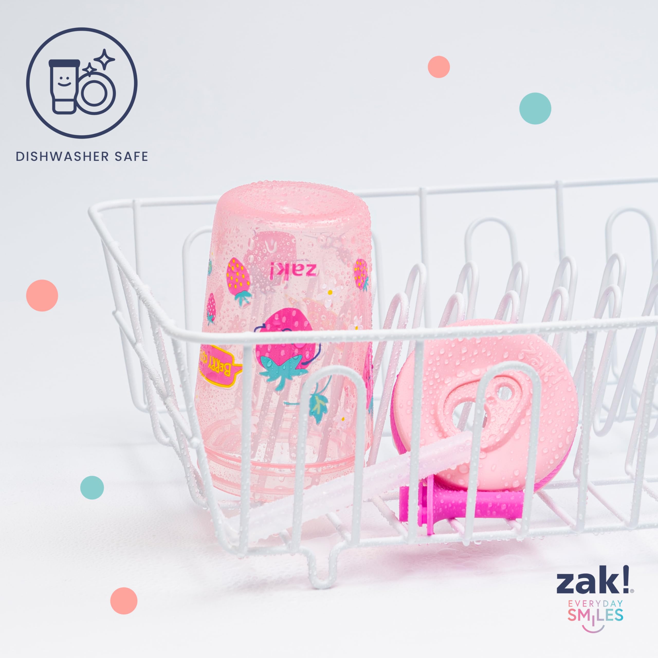 Zak Designs Kelso colorful shells design appealing to kids and parents.