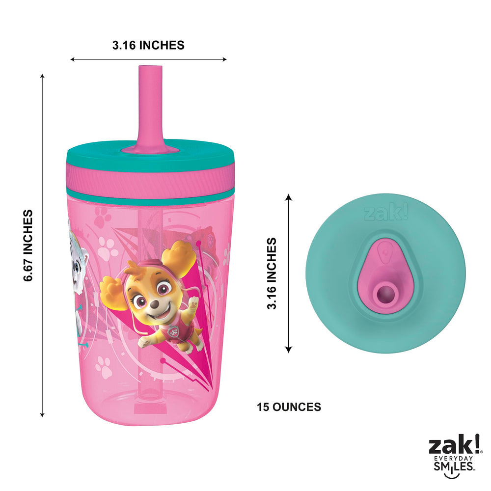 Zak Designs Kelso Paw Patrol character design on kid-friendly cups.