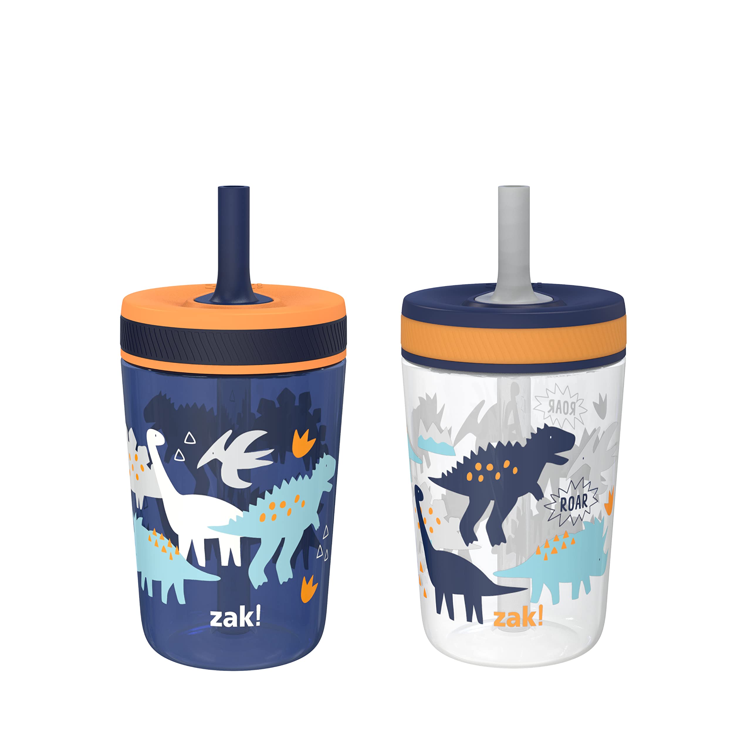 Zak Designs Kelso 2-pack toddler cups, travel-friendly for on-the-go hydration.