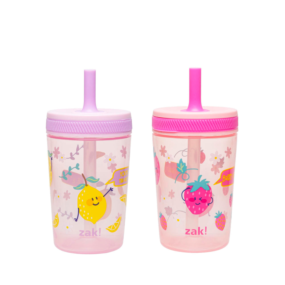 Zak Designs Kelso leak-proof toddler cups prevent spills during travel.
