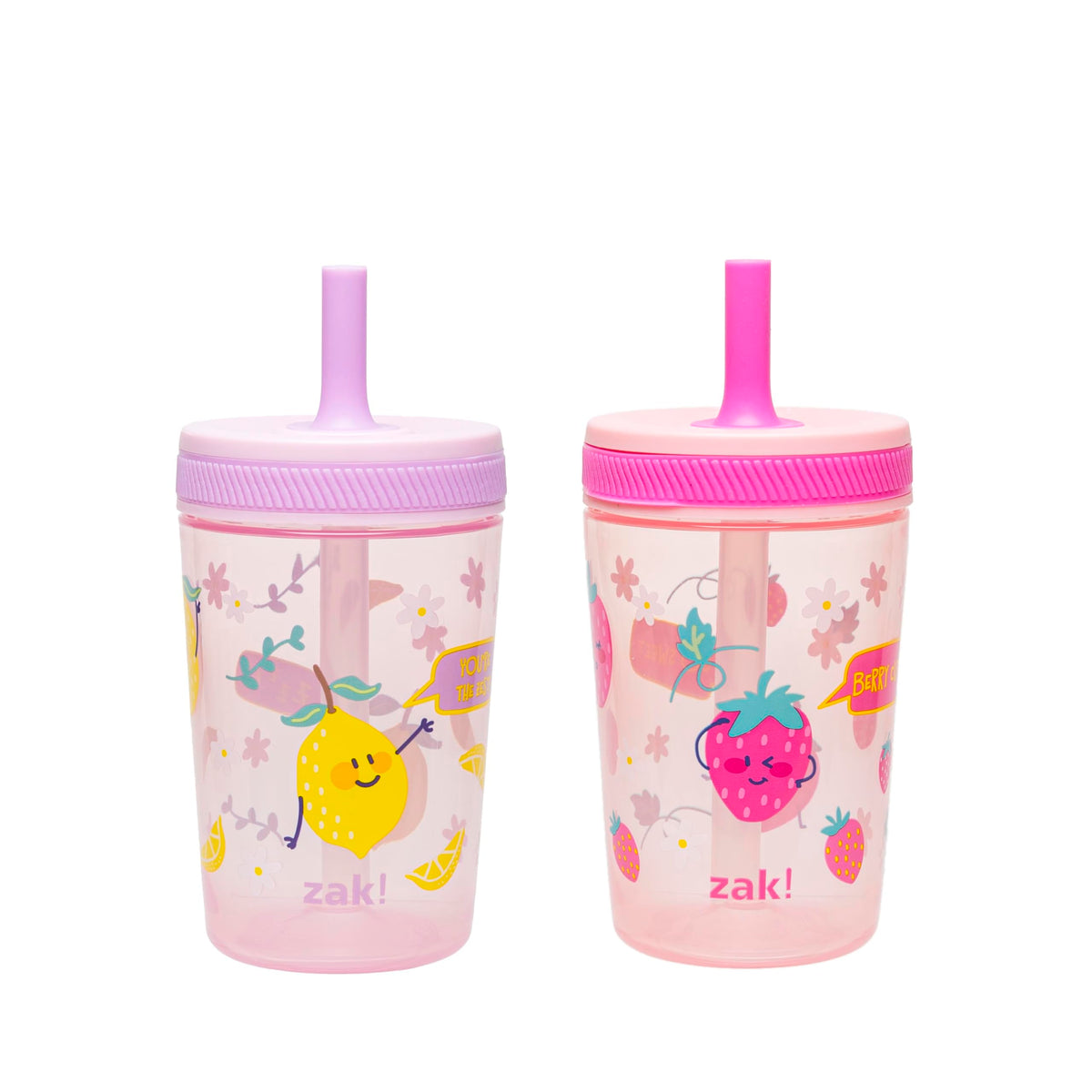 Zak Designs Kelso leak-proof toddler cups prevent spills during travel.