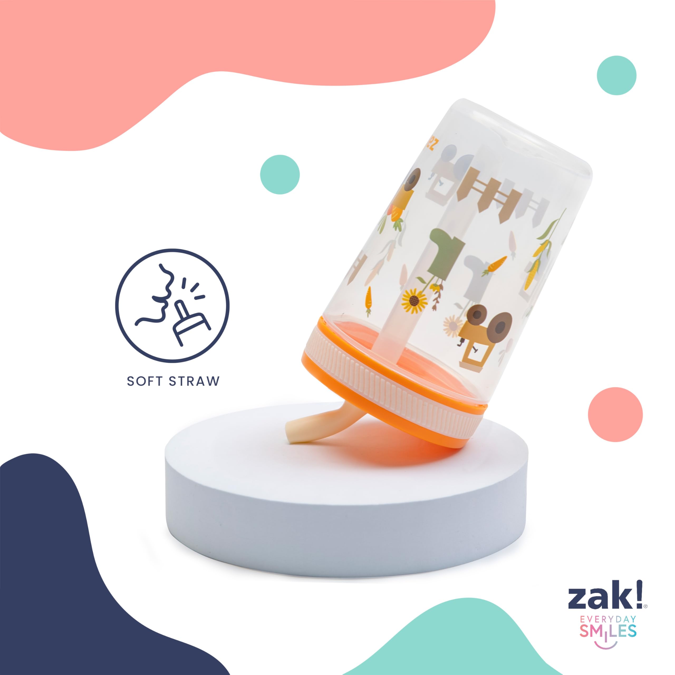 Zak Designs Kelso cups travel-friendly in car cup holders.