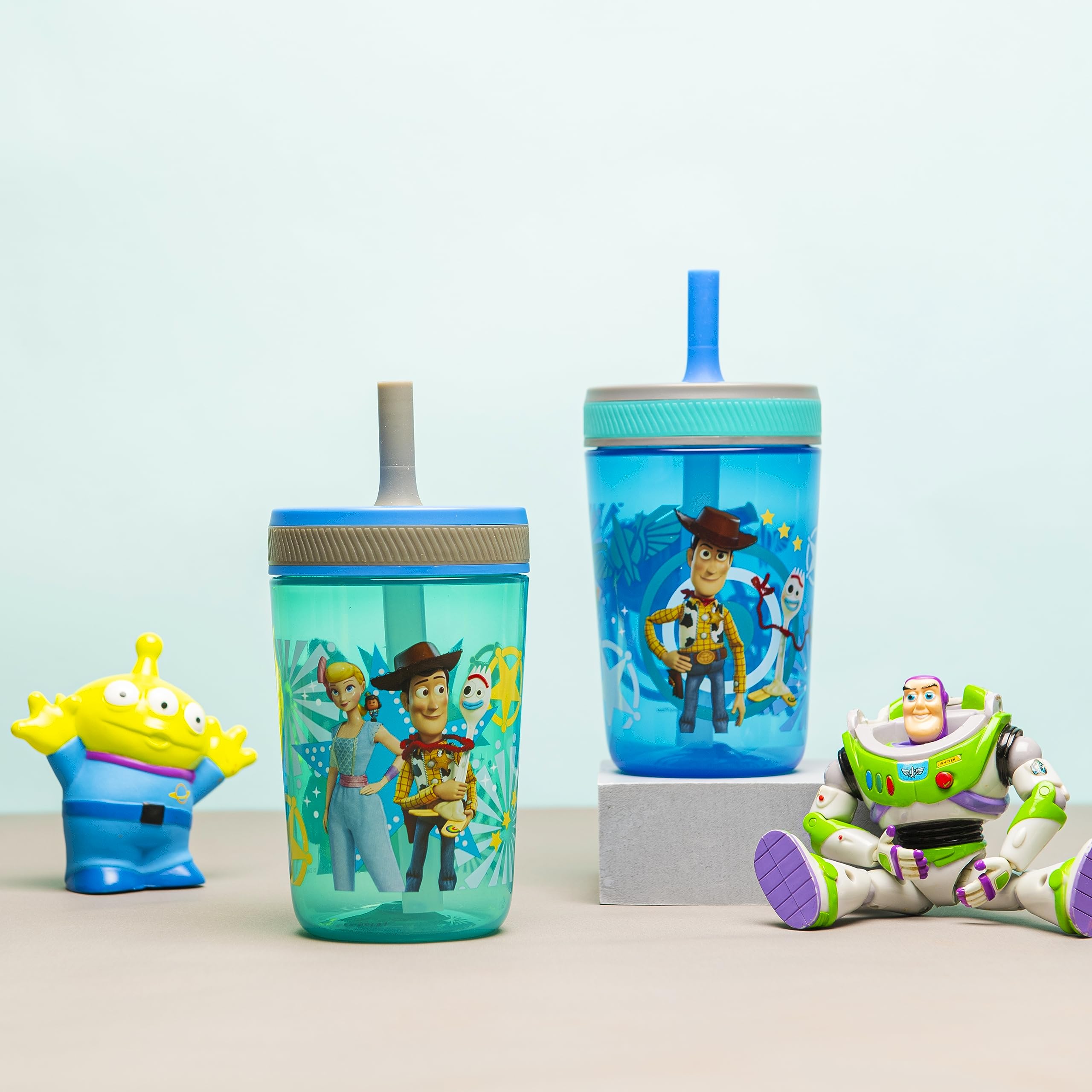 Zak Designs Kelso Buzz tumbler with Buzz Lightyear design for active playtime hydration.