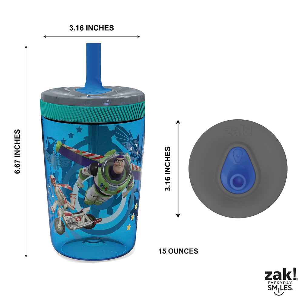 Zak Designs Kelso top-rack dishwasher safe tumbler for quick cleanup.