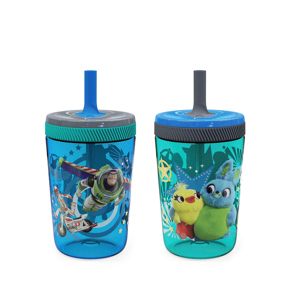 Zak Designs Kelso Woody tumbler featuring Woody face for kid-friendly hydration on the go.