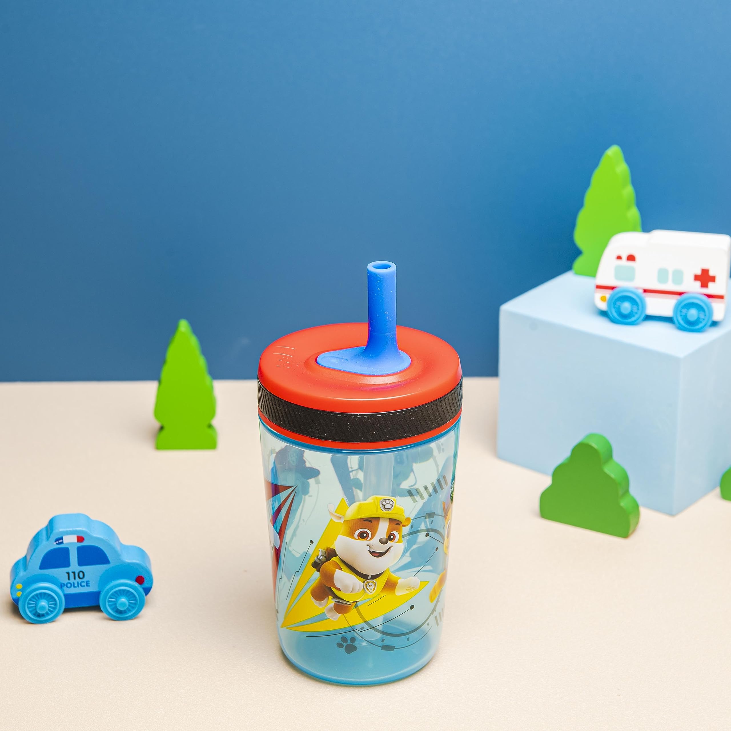 Two 15oz Zak Designs Kelso tumblers for kid-friendly hydration.