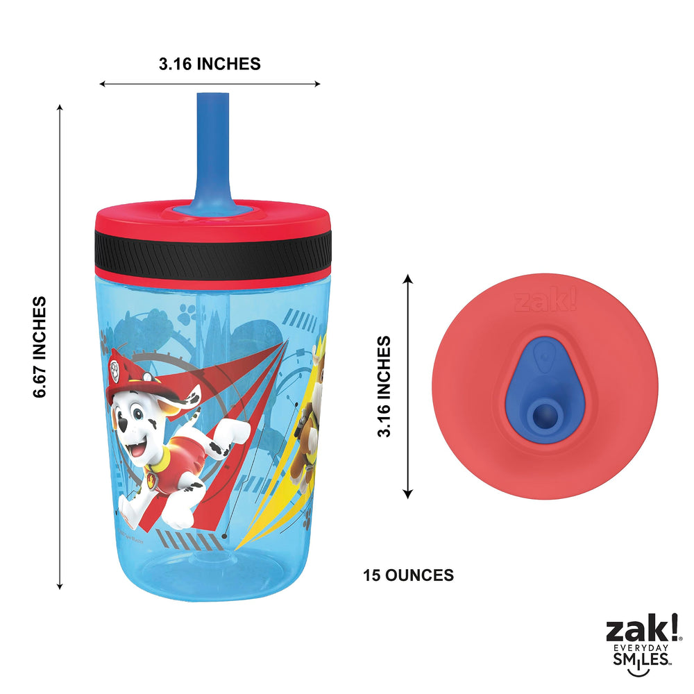 Top-rack dishwasher-safe Zak Designs Kelso tumbler for quick cleanup.