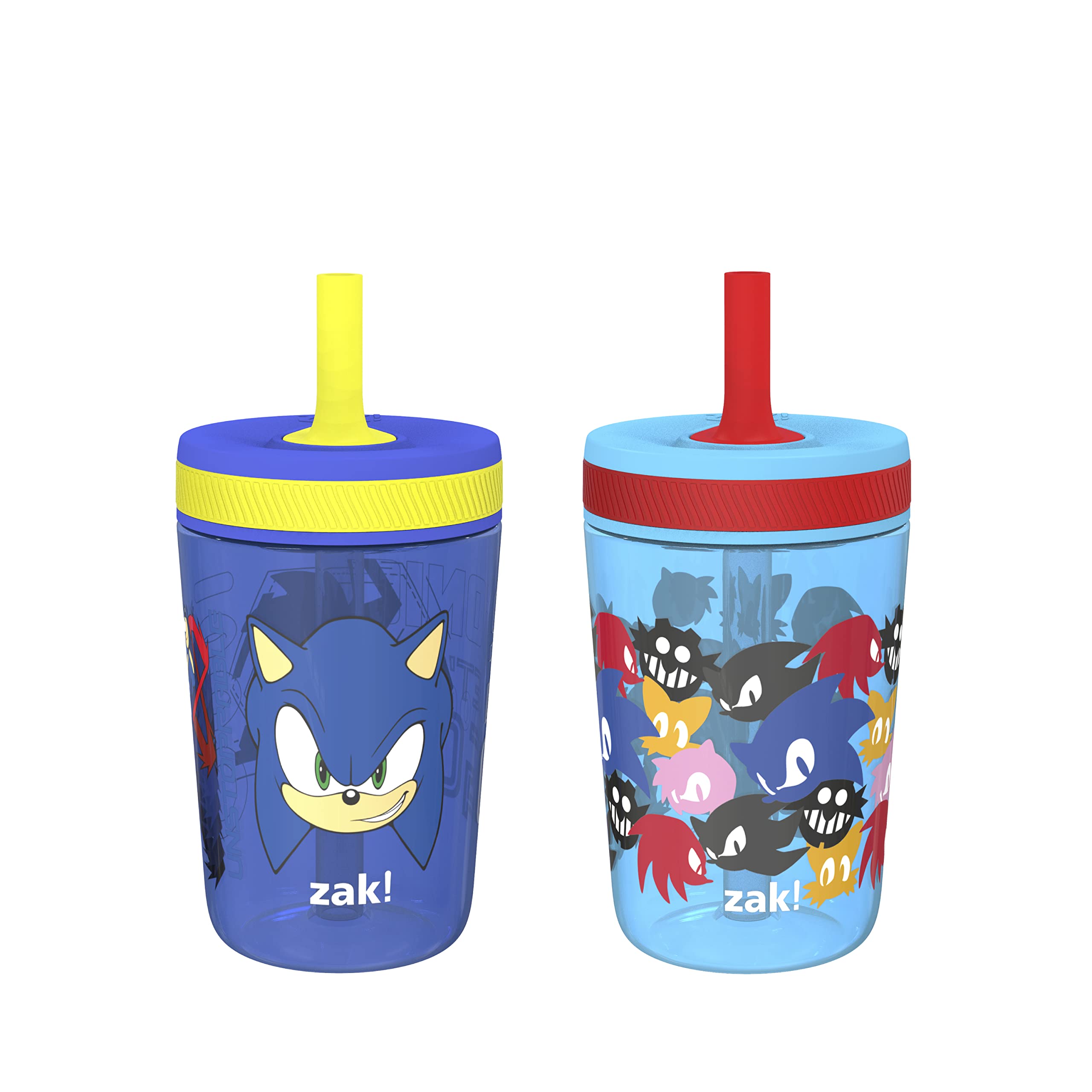 Zak Designs Sonic toddler cup travel-friendly with leak-proof design for on-the-go hydration.