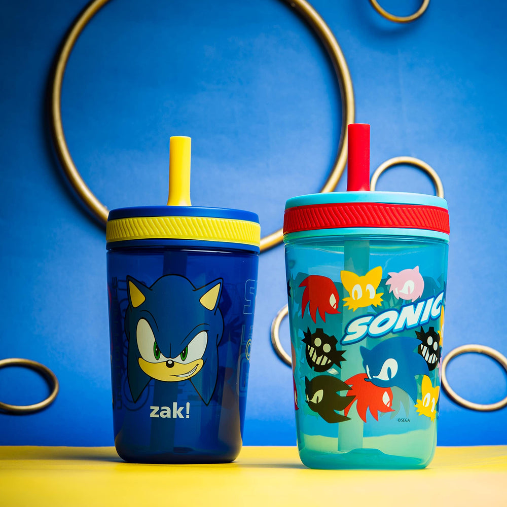 Zak Designs Sonic sippy cup is dishwasher-safe for quick, easy cleaning.