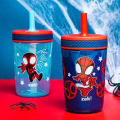 Zak Designs Spider-Man Kelso 2-pack packaging: ready for gifting.