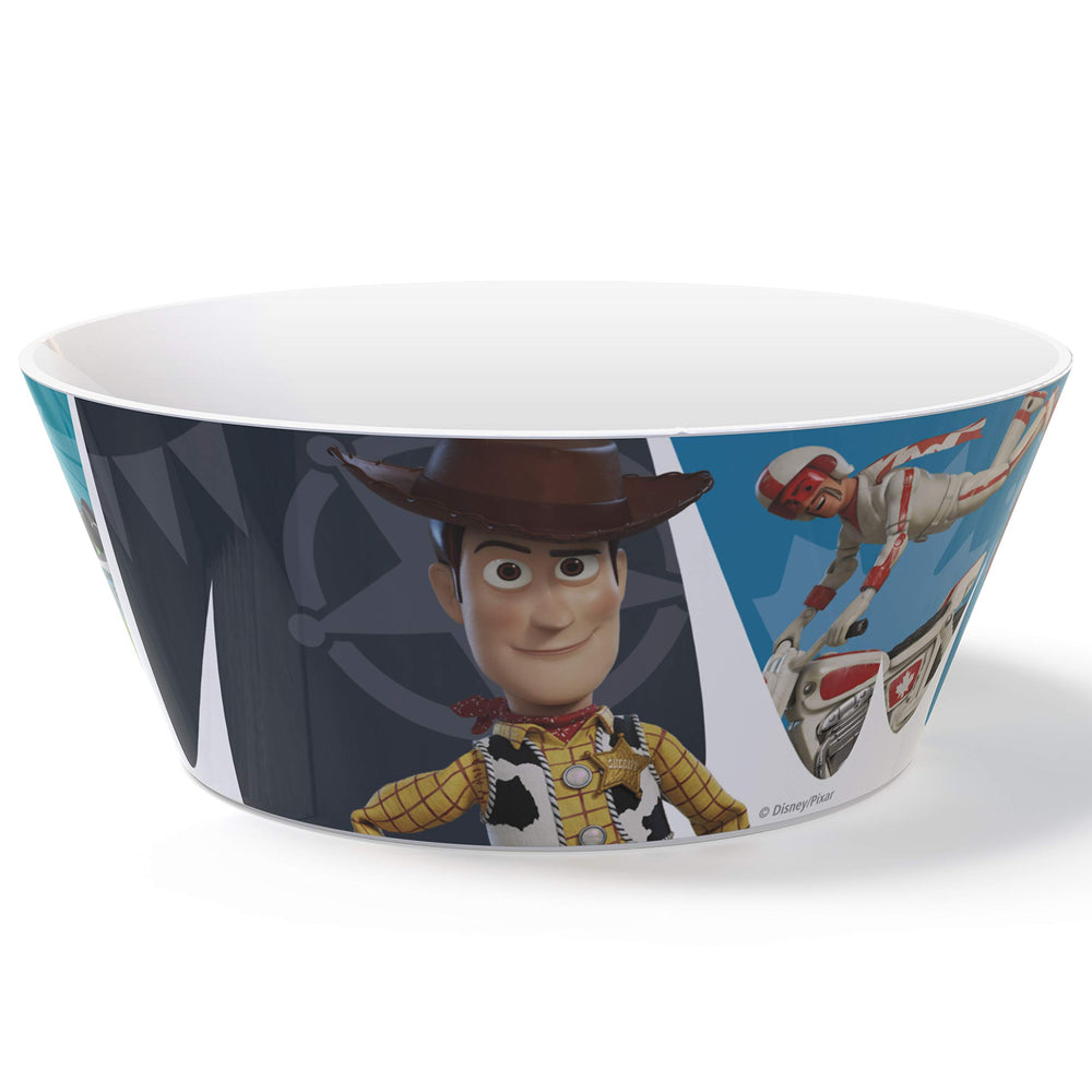 Zak Designs Toy Story 4 bowl, sturdy melamine for everyday kid-friendly portions.