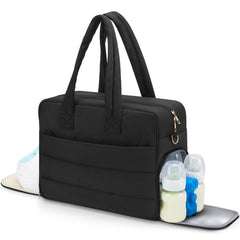 Zalirium breast pump bag front view showing accessible pump pocket