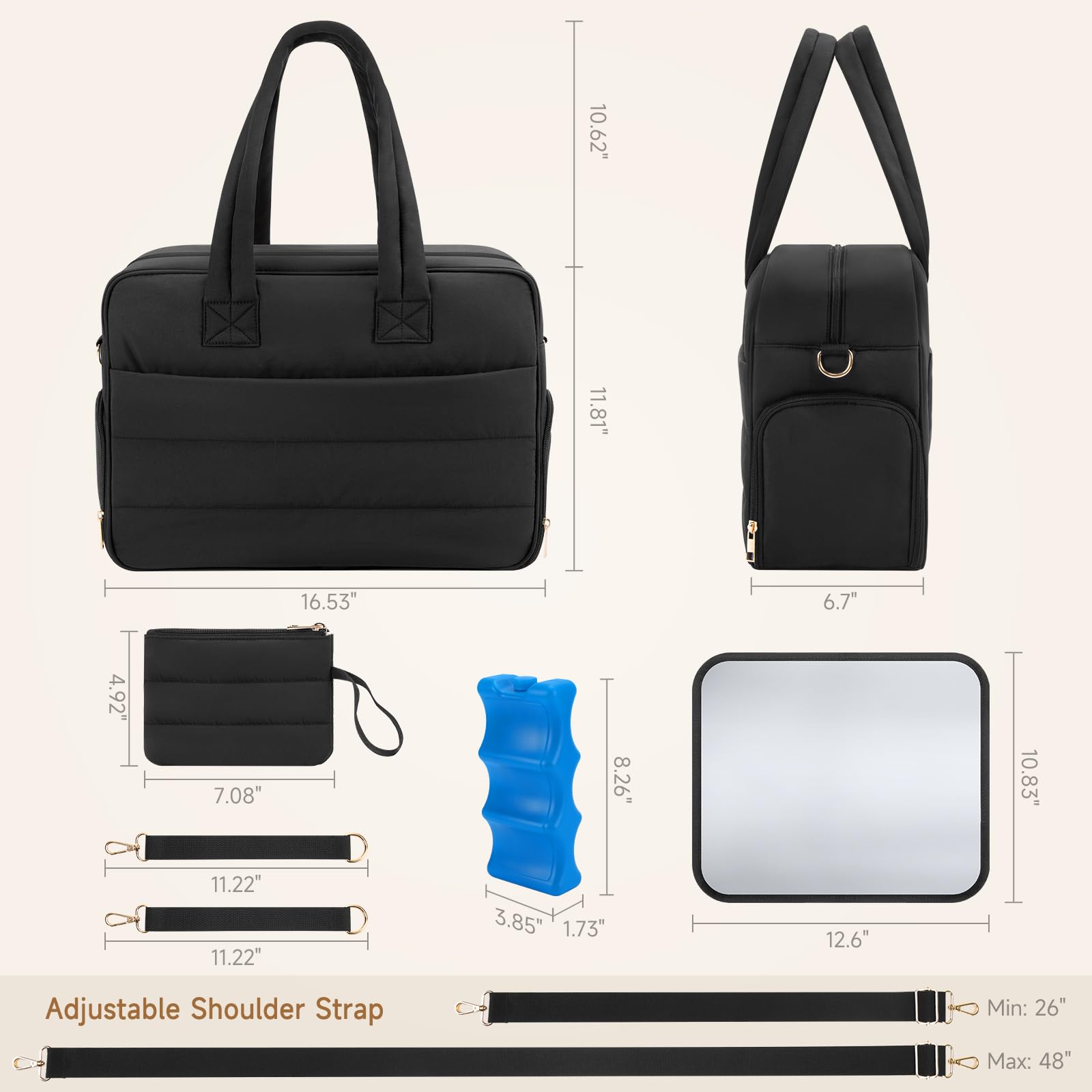 Zalirium waterproof lining protecting contents from spills