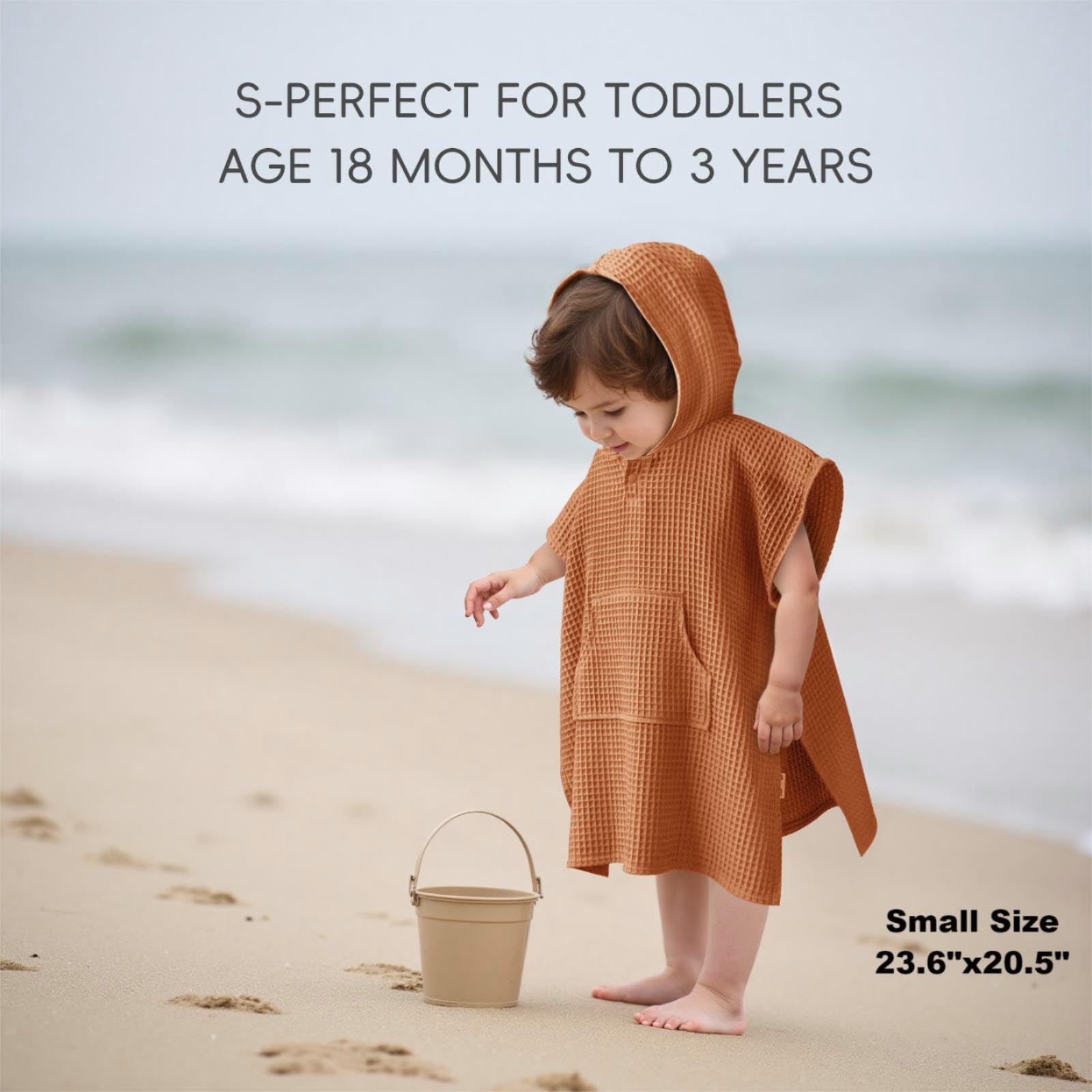 Toddler bath wrap by Zamlory with a warm hood