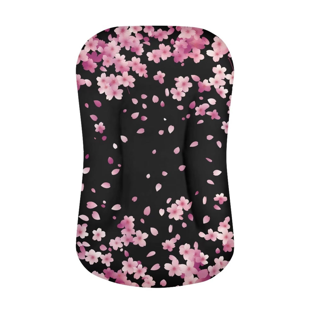 Zanxiantu Cherry Blossom Lounger Cover shows soft floral pattern for soothing newborn lounging.