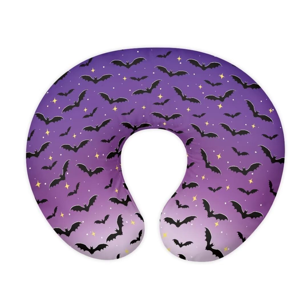 Zanxiantu Halloween Bat Boys nursing pillow cover front view, soft breathable fabric for infant comfort