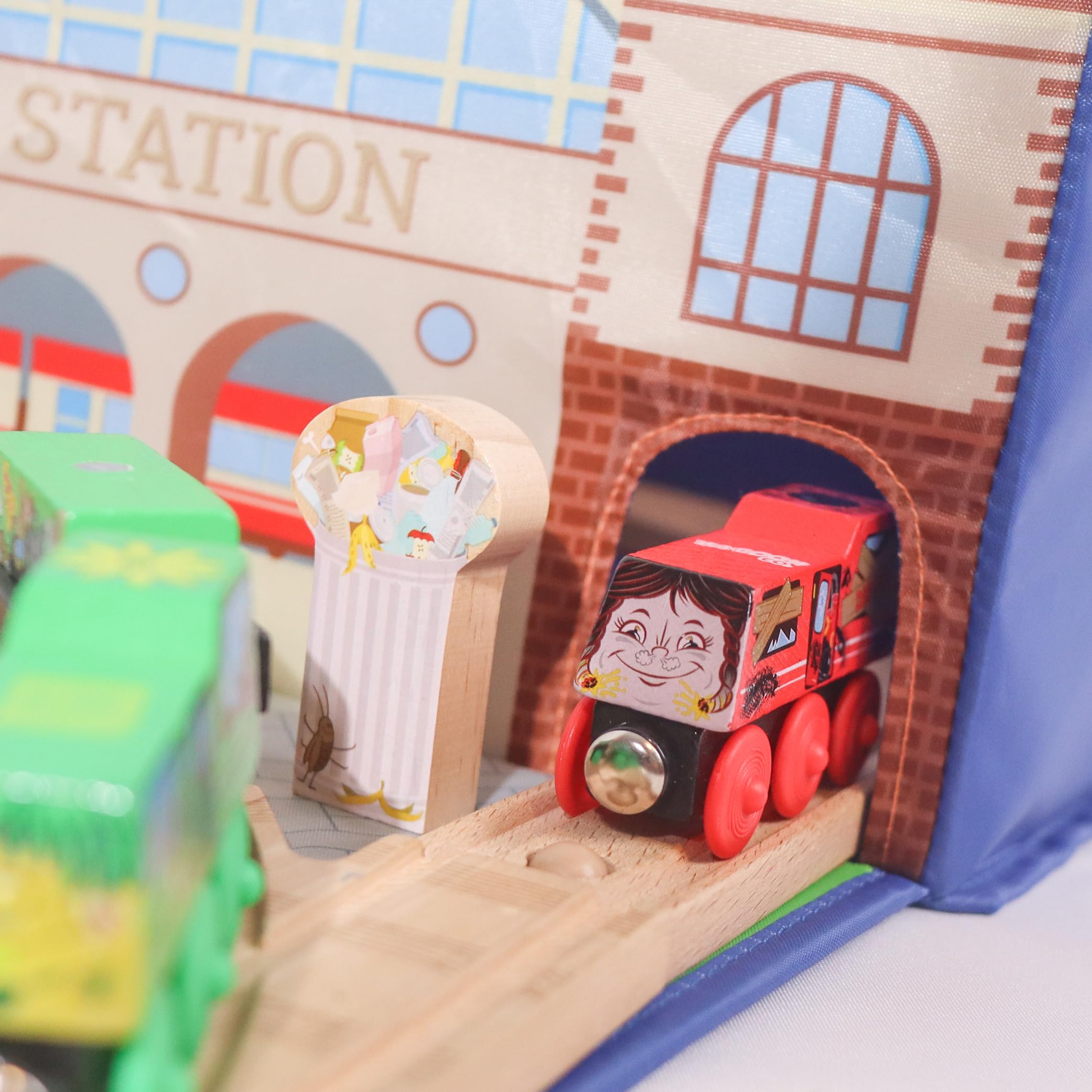 Zany Trains two in one design blends storage and play space