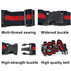 ZARPMA durable webbing and buckle keep luggage closed.