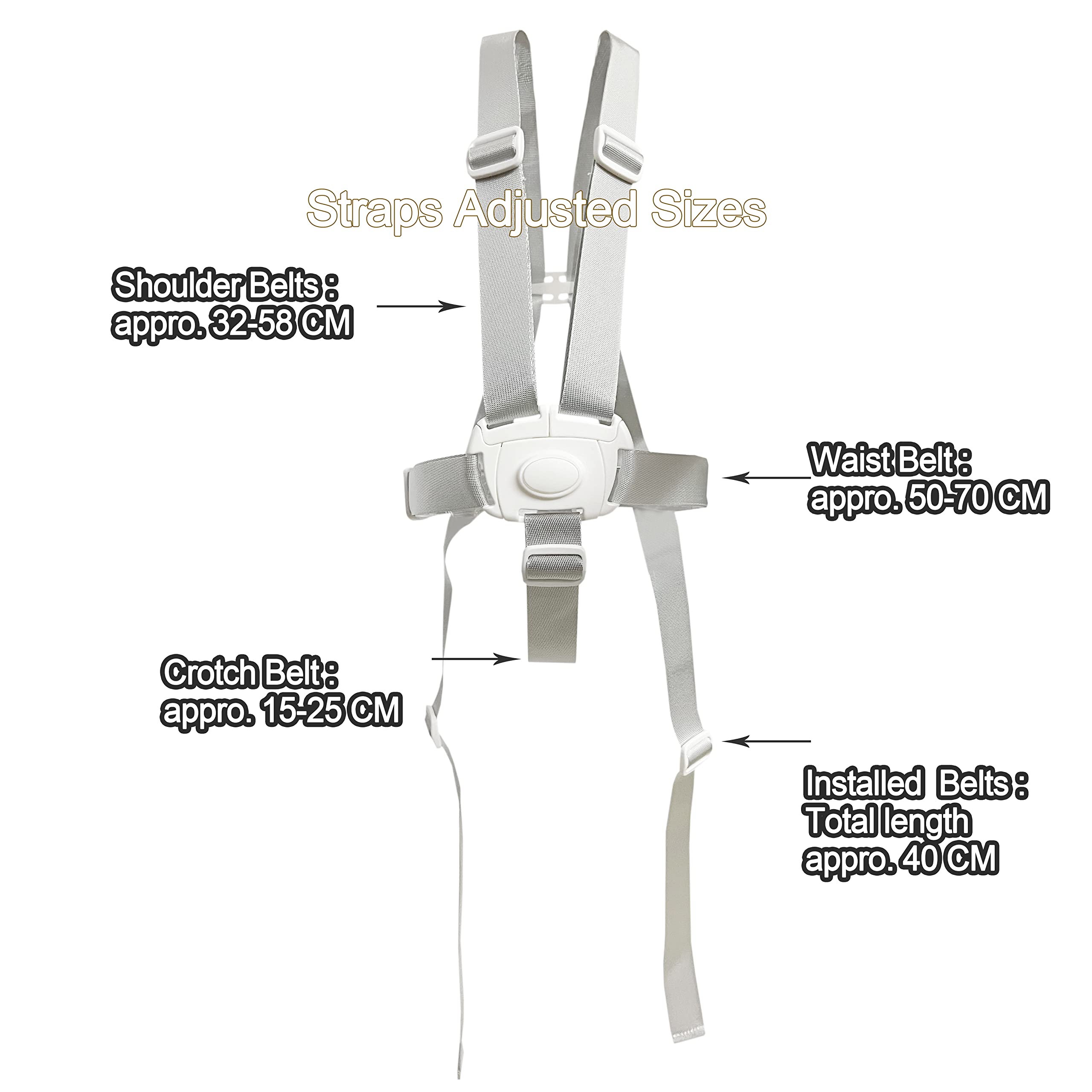ZARPMA universal harness fits Tripp Trapp and Stokke chairs