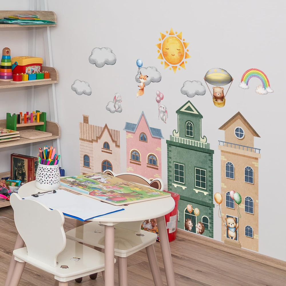 ZARROUEA baby room mural brings charming characters to life on smooth surfaces