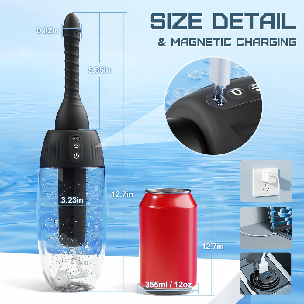 Zatsaog Anal Douche 20oz capacity suited for longer sessions