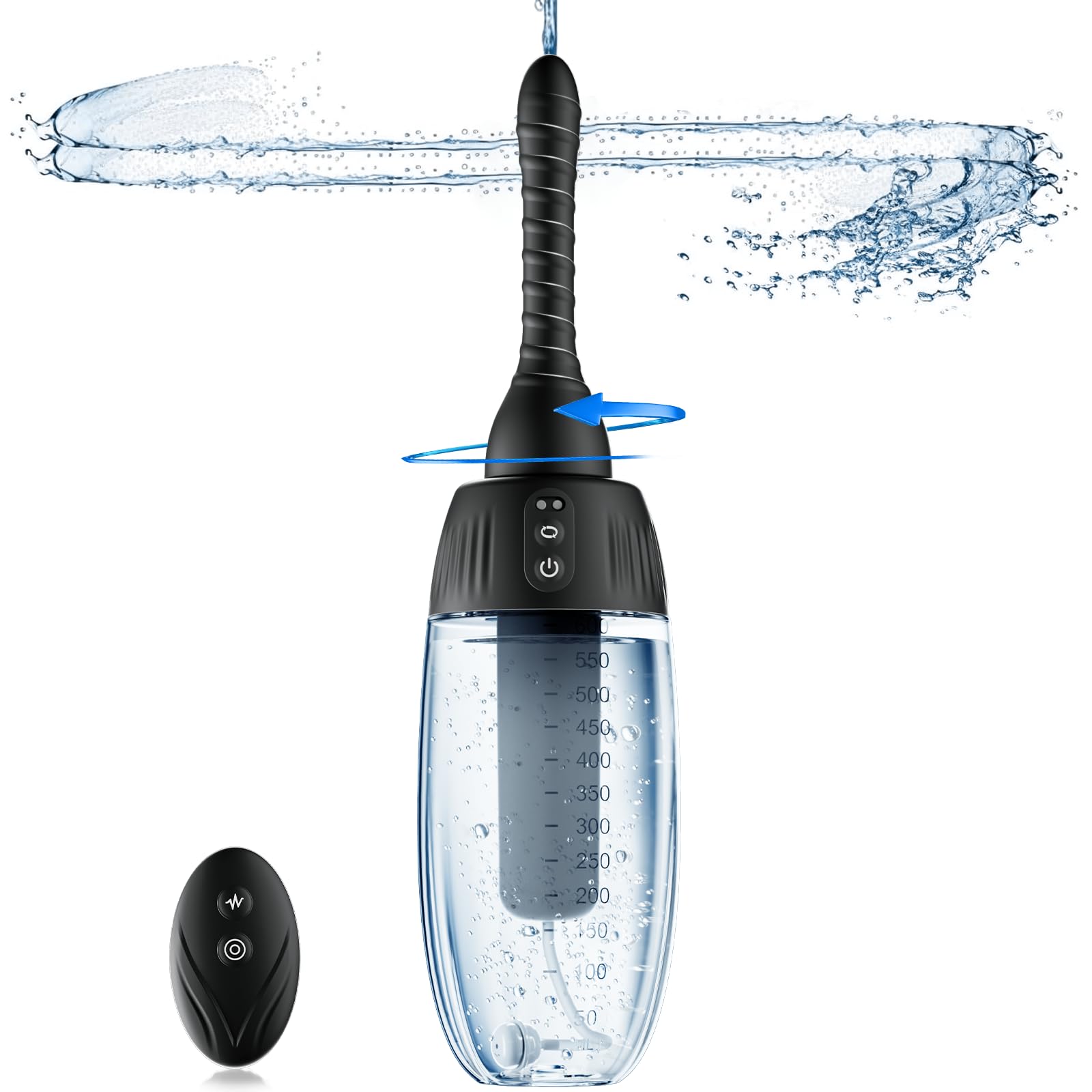 Zatsaog Anal Douche front view with 20oz silicone bulb for comfortable cleansing